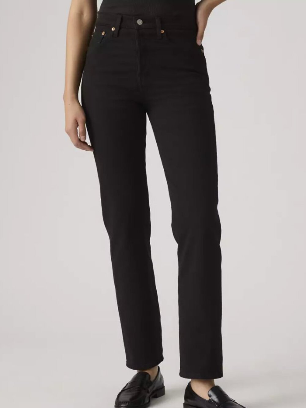 Levi's Wedgie Straight Ankle Women's Jeans Black Size 29x26